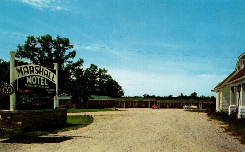 Hospitality House Motel (Marshall Motel) - Old Photos And Post Cards